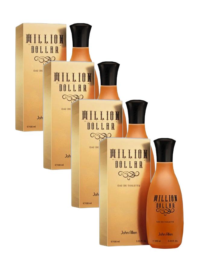 John Allen SET OF 4 Million Dollar Eau De Toilette - Luxurious Unisex Fragrance | 100ml*4 - Image 1