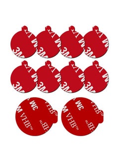 volport 3M Sticky Adhesive Replacement Compatible With Socket Mount Base Volport 10 Pack Vhb Sticker Pads For Car Magnetic Phone Holder And 2Pcs 1.38 Inches Double Sided Tape For Collapsible Grip & Stand  - Image 1