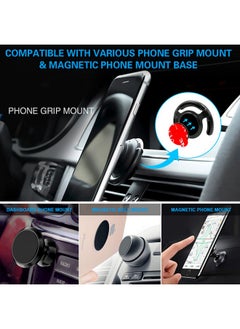 volport 3M Sticky Adhesive Replacement Compatible With Socket Mount Base Volport 10 Pack Vhb Sticker Pads For Car Magnetic Phone Holder And 2Pcs 1.38 Inches Double Sided Tape For Collapsible Grip & Stand  - Image 4