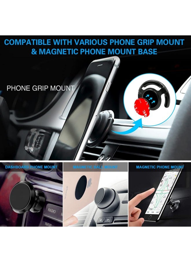 volport 3M Sticky Adhesive Replacement Compatible With Socket Mount Base Volport 10 Pack Vhb Sticker Pads For Car Magnetic Phone Holder And 2Pcs 1.38 Inches Double Sided Tape For Collapsible Grip & Stand  - Image 4