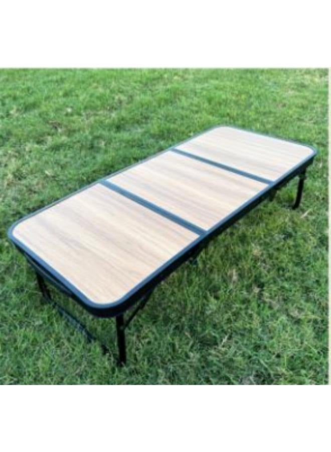 Generic 90*40cm 3 Folding Beach Table with Handles for Outdoor Cooking BBQ Camping Traveling and Party Use - Image 1