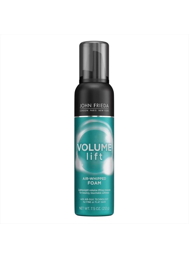 John Frieda Volume Lift Air Whipped Foam for Lightweight Fullness, Fine Hair Nourishing Mousse for Natural Volume, 7.5 Ounces, Formulated with Air-Silk Technology  - Image 1