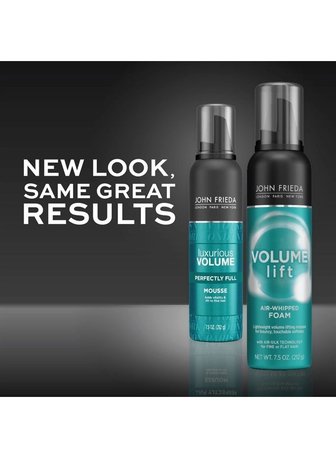 John Frieda Volume Lift Air Whipped Foam for Lightweight Fullness, Fine Hair Nourishing Mousse for Natural Volume, 7.5 Ounces, Formulated with Air-Silk Technology  - Image 2