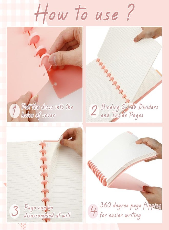 جلينمال مجموعة دفاتر غلينمال، 4 مجموعات، مقاس الرسائل 8.5 × 11 بوصة، ذات حلقات، تتضمن أغلفة، حلقات، 5 فواصل لتدوين الملاحظات، مسطرة، صفحات قابلة للإزالة، دفتر مواد قابل لإعادة التعبئة، مناسب للمدرسة والمكتب (لون منعش). - Image 5