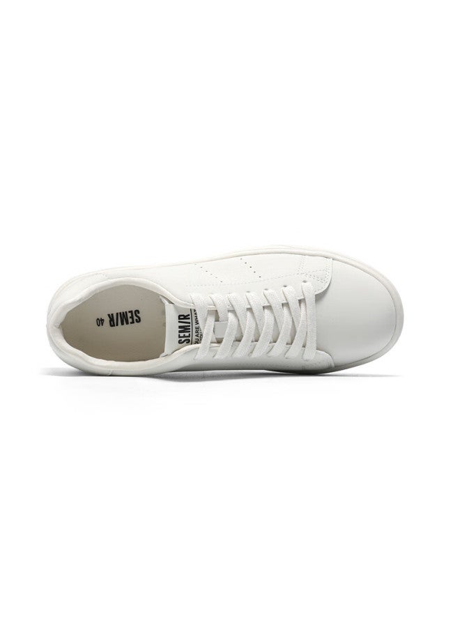 Semir Spring New Men's Thick-soled Heightening Casual Shoes, Sports Sneakers For Men Sfym251026 White 39 - Image 3