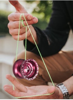 SYOSI Yoyo, Responsive Yoyo, N11 Professional Unresponsive Yoy N11 Alloy Aluminum YoYo Ball, Super Durable+ Yoyo Glove+5 Yoyo Strings, Suitable for beginners adults and children  - Image 5