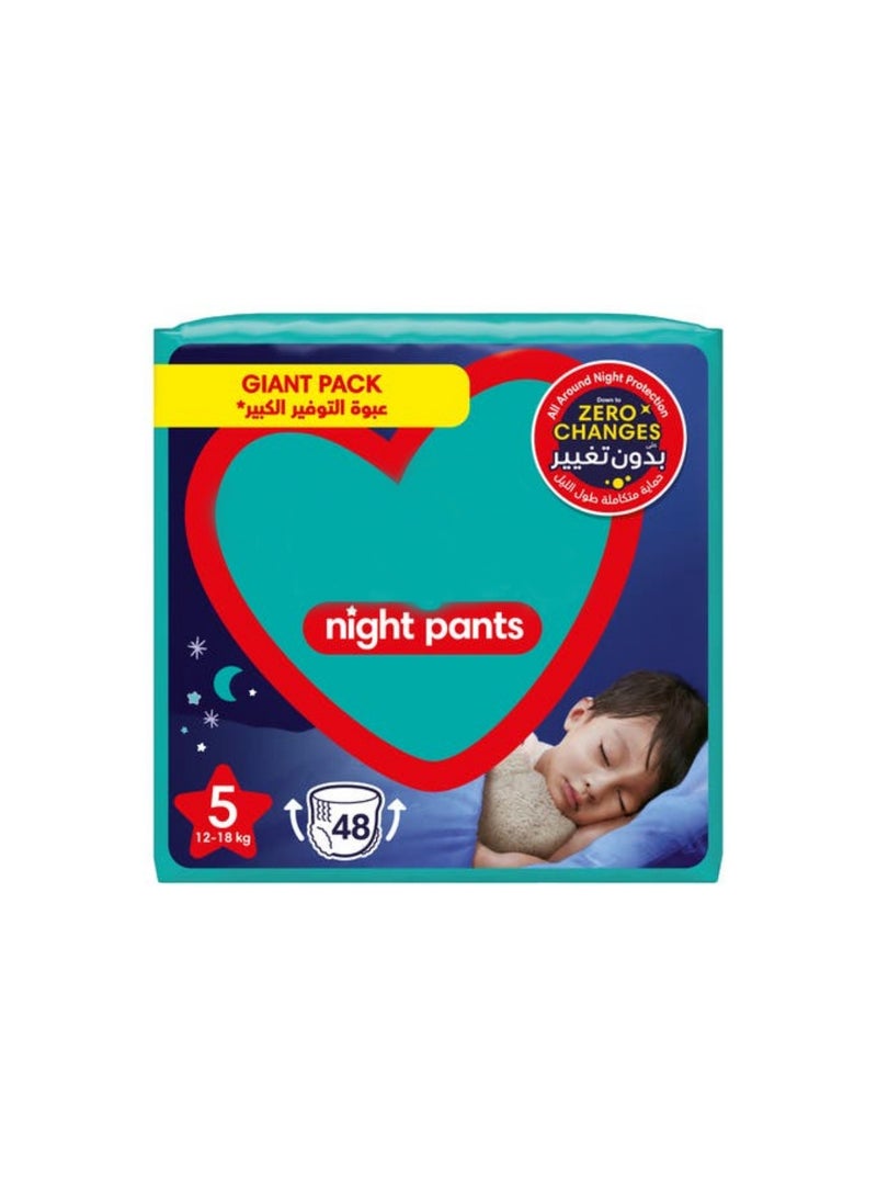Pampers Babydry Night Pants Diapers Size 5 1218Kg 48 Diapers