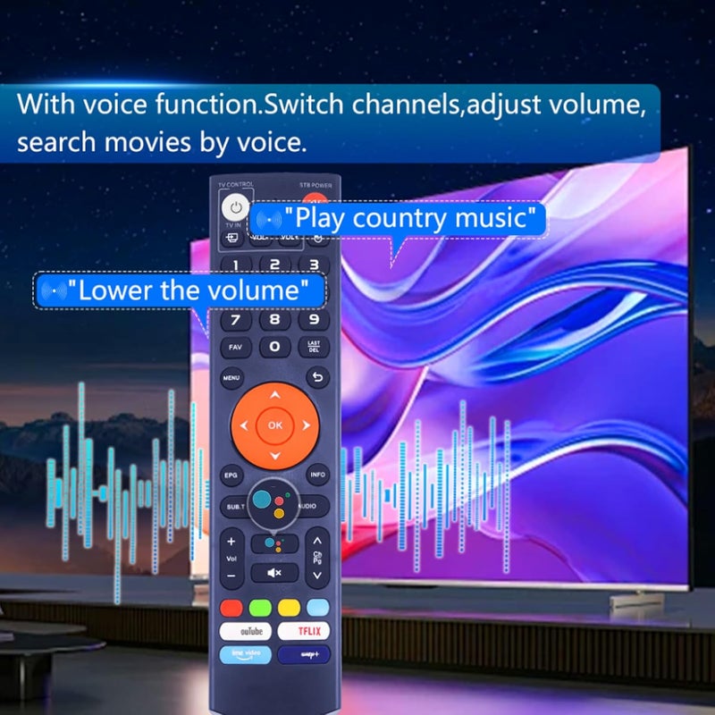 جهاز تحكم صوتي جديد V3 Plus، بديل متوافق مع جهاز التحكم الصوتي الذكي عبر البلوتوث vSeeBox V3 Plus V3 Pro - Image 5