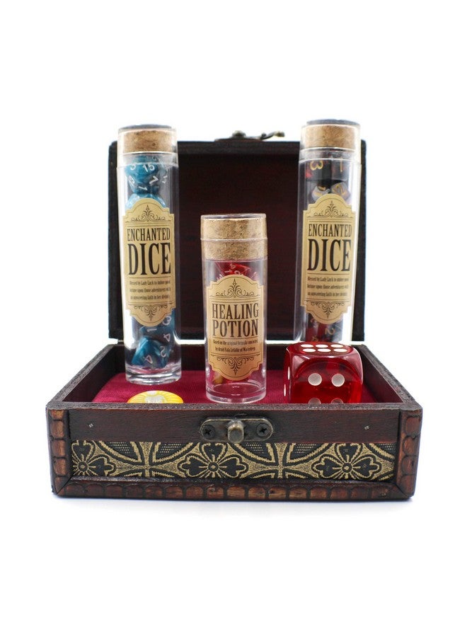 Dahan Dice D&D Polyhedral Dice Gift Set with Storage Box for RPG Games Bronze, Silver - Image 3