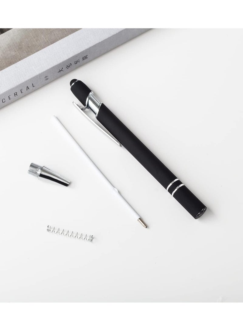 NIIMBOT 12 Pcs Black Ballpoint Pen with Stylus Tip, 2 in 1 Stylus Stylish Pen, Premium Metal Stylus Pen for Touch Screens, Black Ink, 1.0 mm Medium Point 14 x 1 cm - Image 4