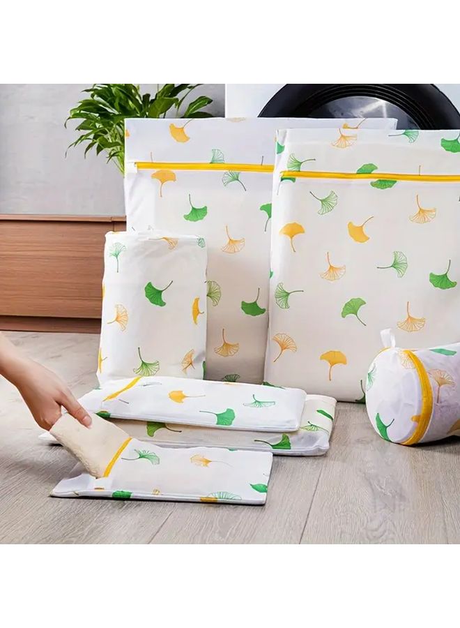 3Pcs Durable Polyester Mesh Laundry Bags Set Zippered Travel Pouches For Delicates - Image 4