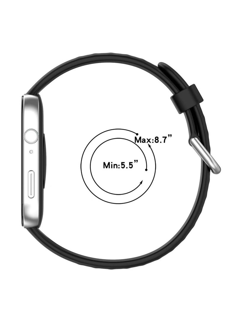 دكينج أساور متوافقة مع Huawei Watch Fit 3 حزام سيليكون سوار سريع التحرير حزام استبدال شارة الذراع أسود - Image 3