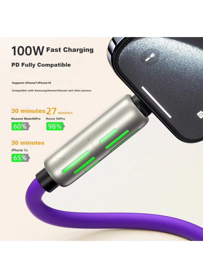 WITGOER W 4-in-1 Type-c Fast Charging Data Cable 100w/88w/67w/usb To Lightning For Car Compatible With Huawei Xiaomi Apple Android Phone Oppo - Image 3