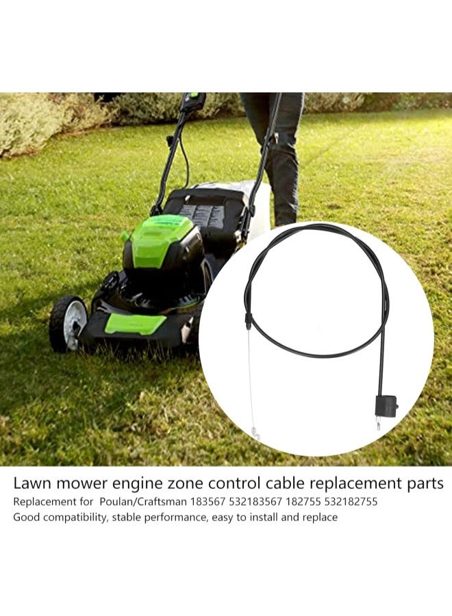 كلاراكو كابل التحكم في منطقة المحرك مقاس 55.1 بوصة بديل لجزازة العشب Poulan/Craftsman 183567 532183567 182755 532182755 - Image 2
