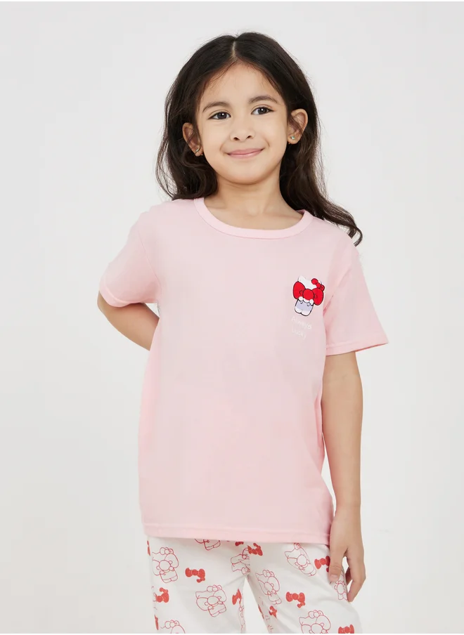 Styli Styli Cartoon Printed T-Shirt and Pant Pyjama Set