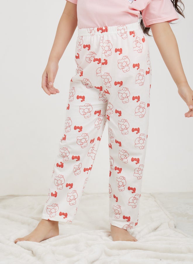 Styli Styli Cartoon Printed T-Shirt and Pant Pyjama Set - Image 5
