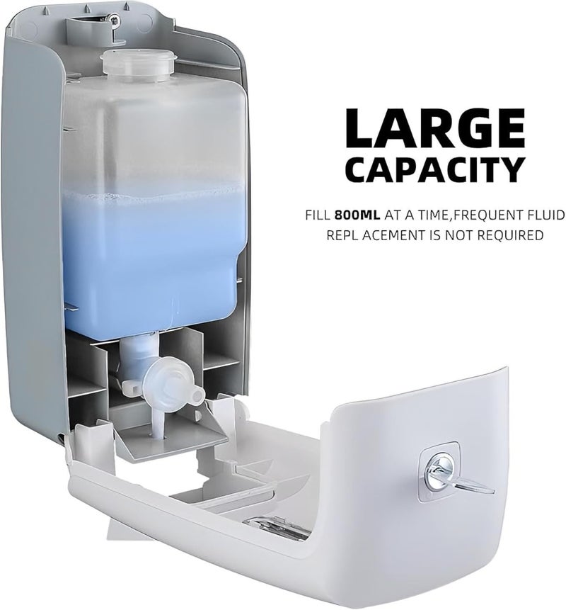Carnival 800ml Manual Soap Dispenser for Bathroom Home | Hand Wash, Shampoo, Lotion, Liquid Soap Dispenser for Wash Basin | Wall Mount - Image 4