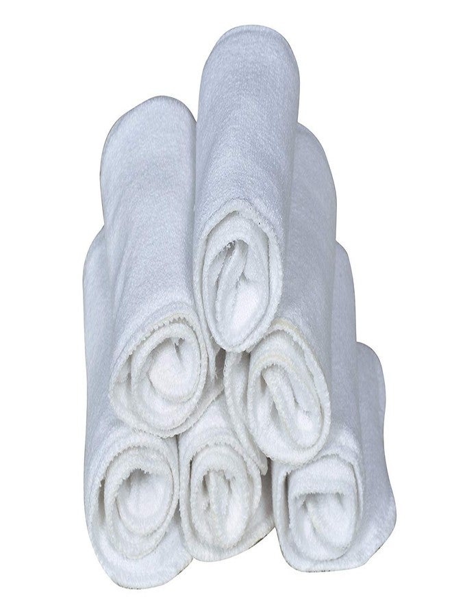 Crawl'in Reusable Wet Free Microfibre 3 Layer White Color Baby Diaper Inserts for Cloth Diaper (Pack of 6) - Image 2