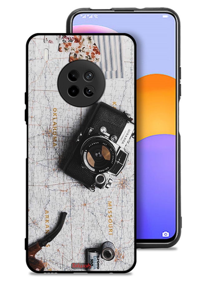 Tolwak غطاء حماية لهاتف هواوي Y9a بتصميم كاميرا عتيقة - Image 1