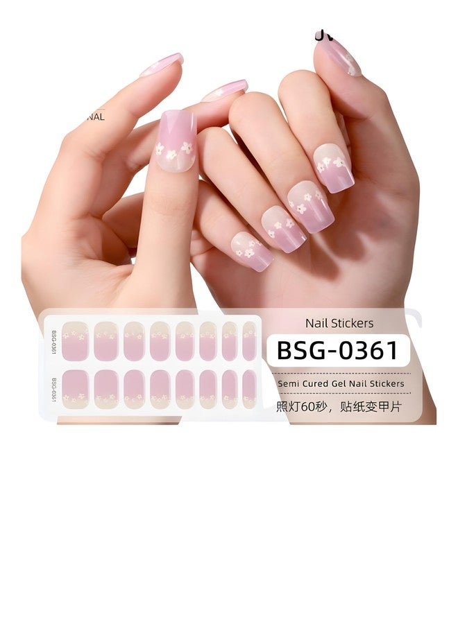Brille Bee Gel Nail Strips, 16 Pieces, Semi-Cured Nail Stickers, UV Light Required (Cheques Red) - Image 2