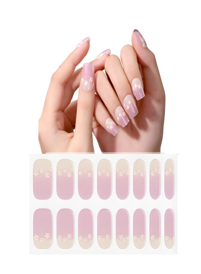 Brille Bee Gel Nail Strips, 16 Pieces, Semi-Cured Nail Stickers, UV Light Required (Cheques Red) - Image 1