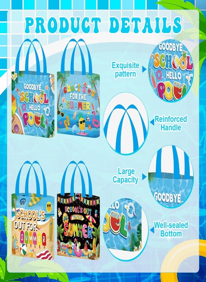 Jiytivity 32 Pcs Summer Gift Bags Bulk Summer Candy Treat Goodie Bag Schools out Paper Bag for Beach Pool Birthday Party Favor Supplies - Image 3