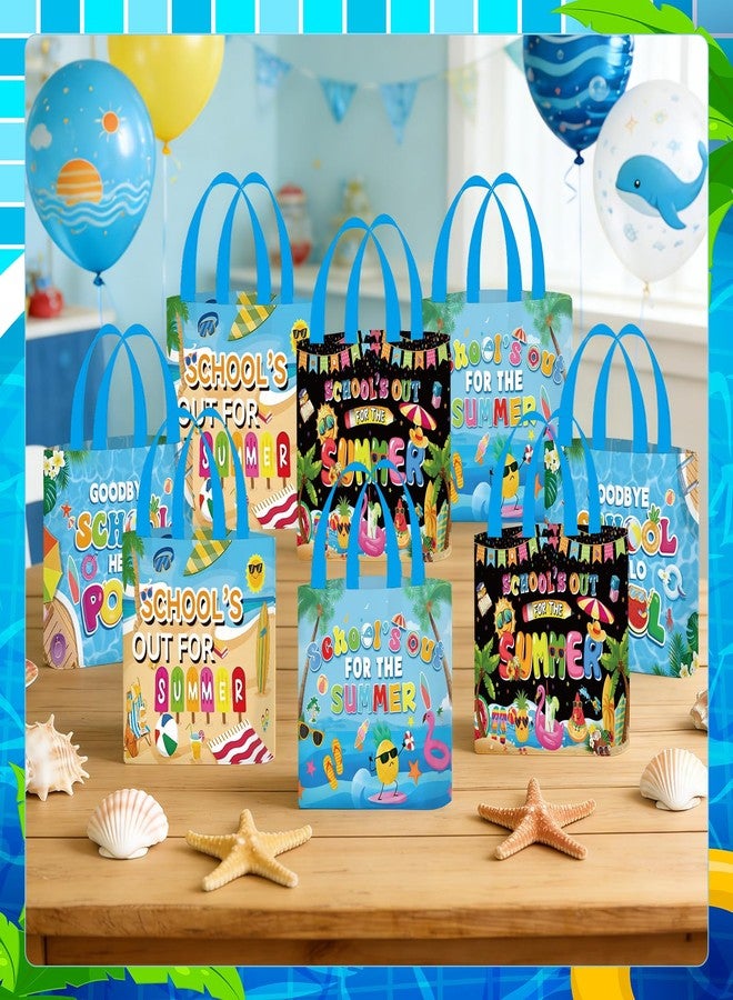 Jiytivity 32 Pcs Summer Gift Bags Bulk Summer Candy Treat Goodie Bag Schools out Paper Bag for Beach Pool Birthday Party Favor Supplies - Image 4