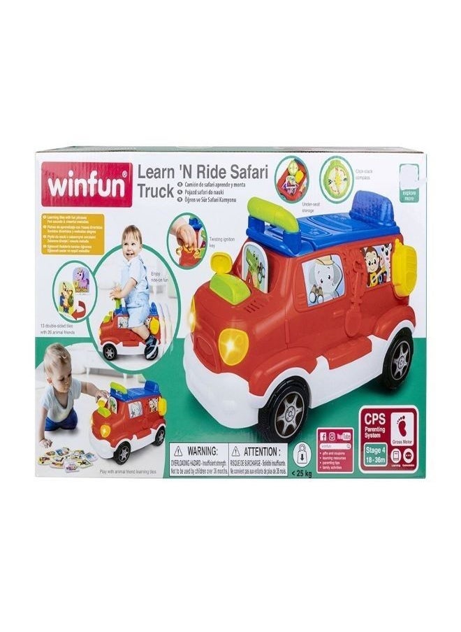 Win Fun -Learn 'N Ride Safari Truck