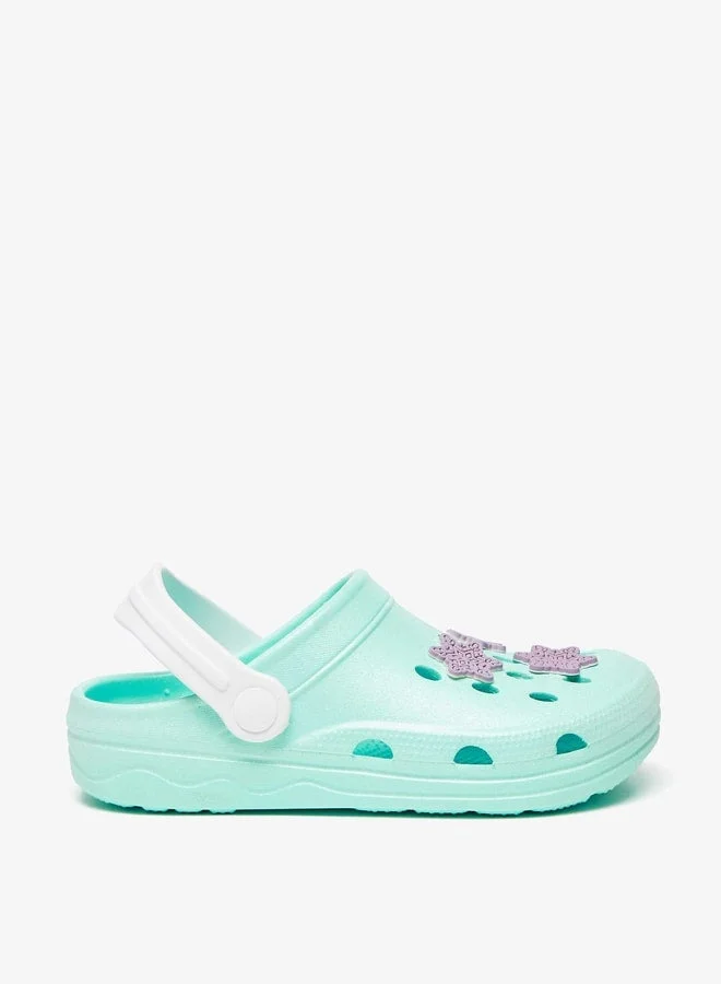 Disney Girls Frozen Applique Detail Clogs