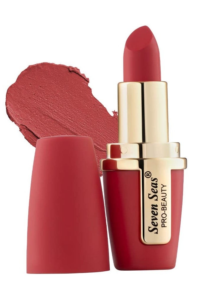 Seven Seas Seven Seas Lip Comfort Velvet Finish Matte Lipstick Long Lasting Smooth Application fsun proTransferproof and Smudge Proof  Highly Pigemented Lipstick for Women  Apple Candy  - Image 1
