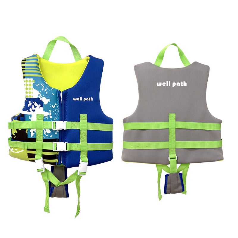 Vipas Childrens Life Vest Non-Inflatable Swim Jacket Blue XXL Blue XXL
