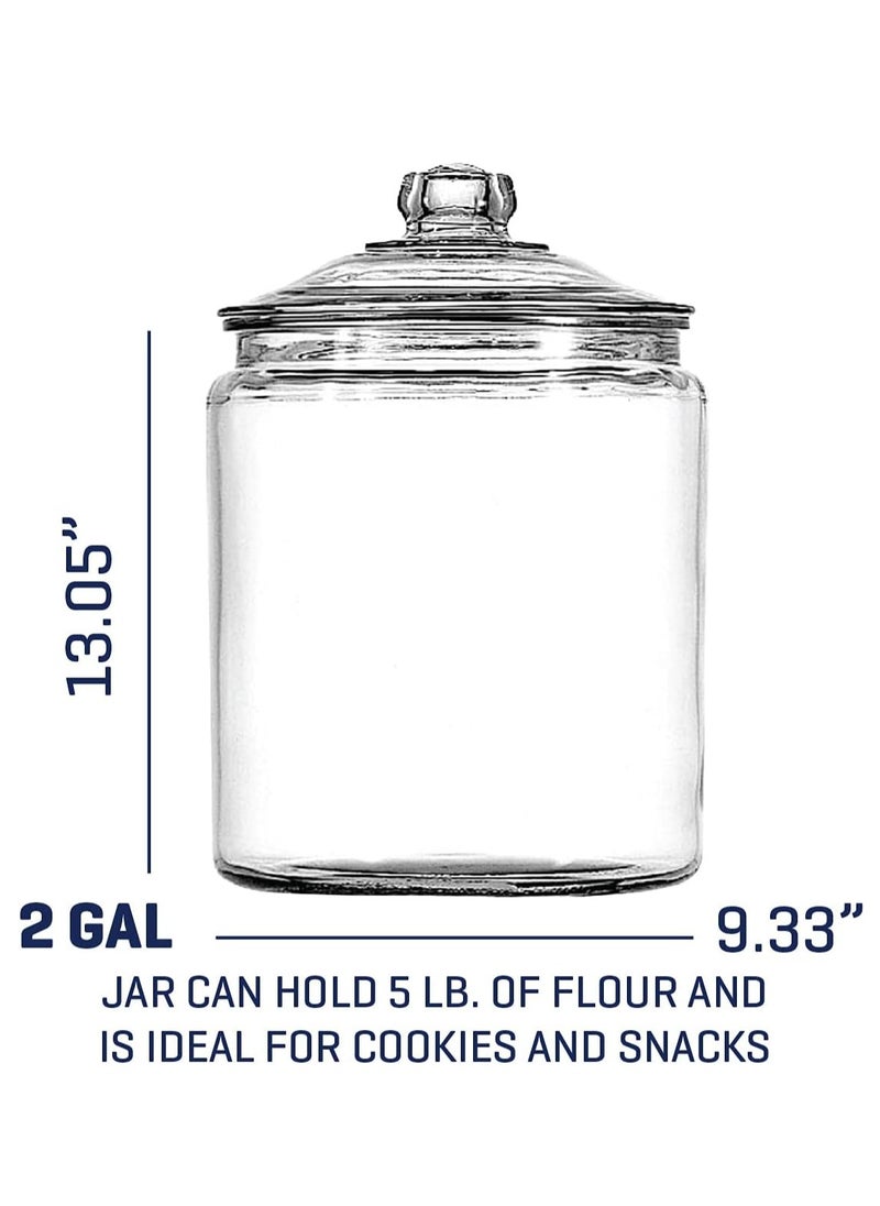 Anchor Hocking Anchor Hocking 2 Gallon Heritage Hill Jar with Glass Lid  - Image 2