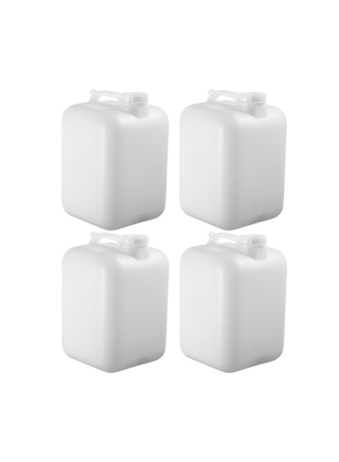 FastRack 5 Gallon Water Jug Pack of 4 BPAFree FoodGrade and LeakProof White Water Container Ideal for Brewing Fermentation or Storage - Image 2