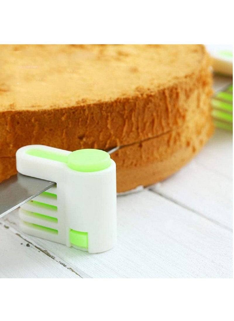 RATSAW - Cake Slicer  4 Pcs Adjustable 5 Cake Layers Leveller Cutter Stratification Auxiliary for Bread Toast Cake for DIY Cake Slicer  Stratification Auxiliary - Image 1