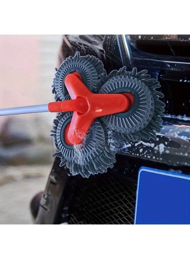 Upgraded Complete Car Wash Kit Microfiber Brush Mop with Long Handle Durable PP Chenille - Image 4