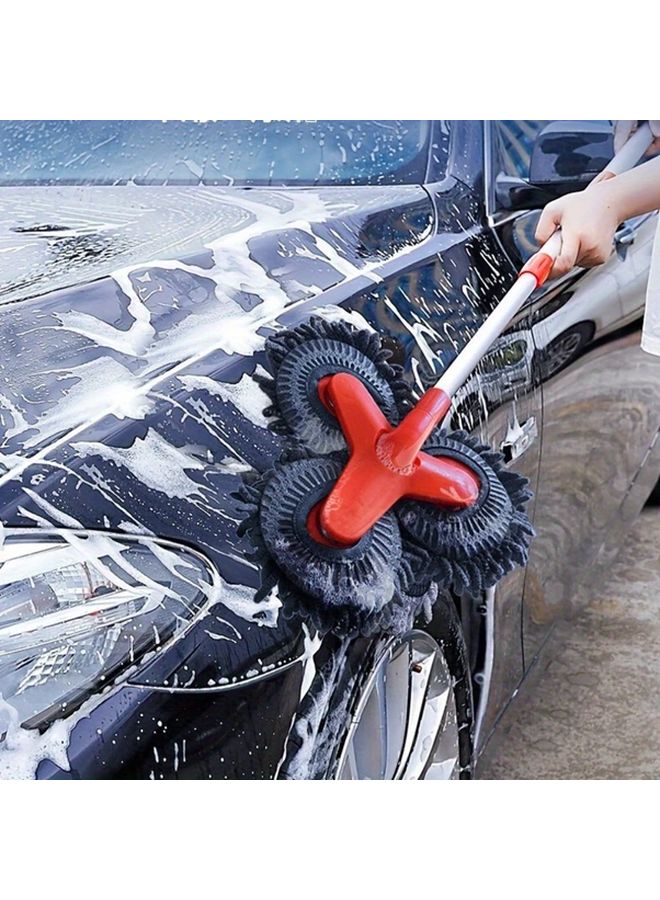 Upgraded Complete Car Wash Kit Microfiber Brush Mop with Long Handle Durable PP Chenille - Image 3