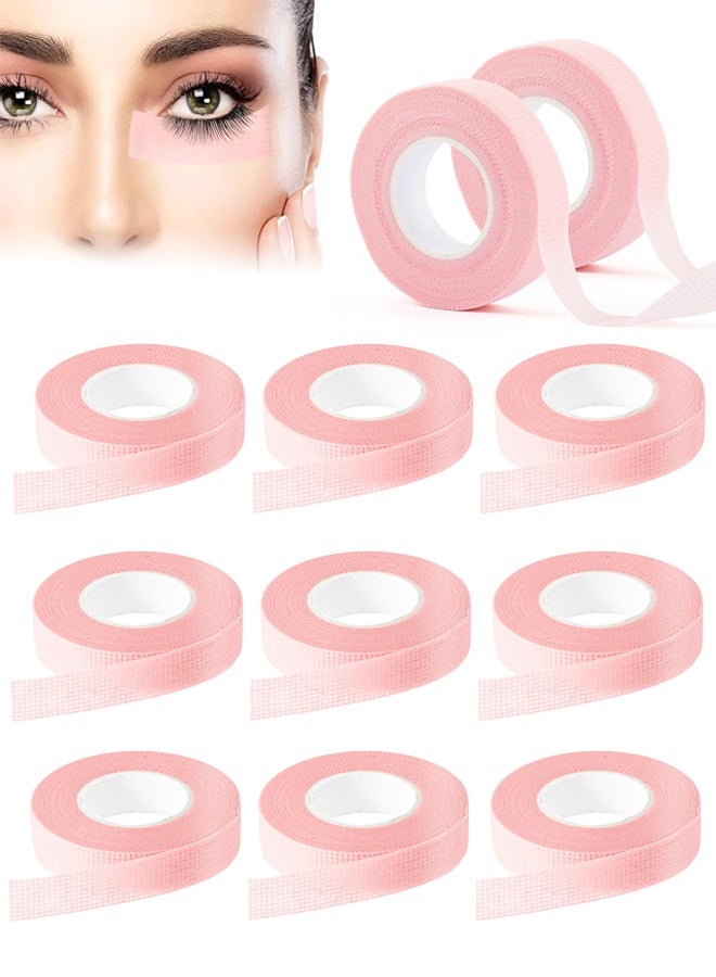 12Rolls Pink Soft Micropore Eyelash Extension Lash Tape - Image 1