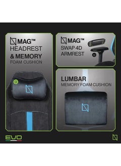 NAVODESK APEX PROMAX EVO EDITION, High Back Computer Gaming Chair with Magnetic 4D Swappable Armrests, Lumbar Pillow & Magnetic Headrest  - Image 2
