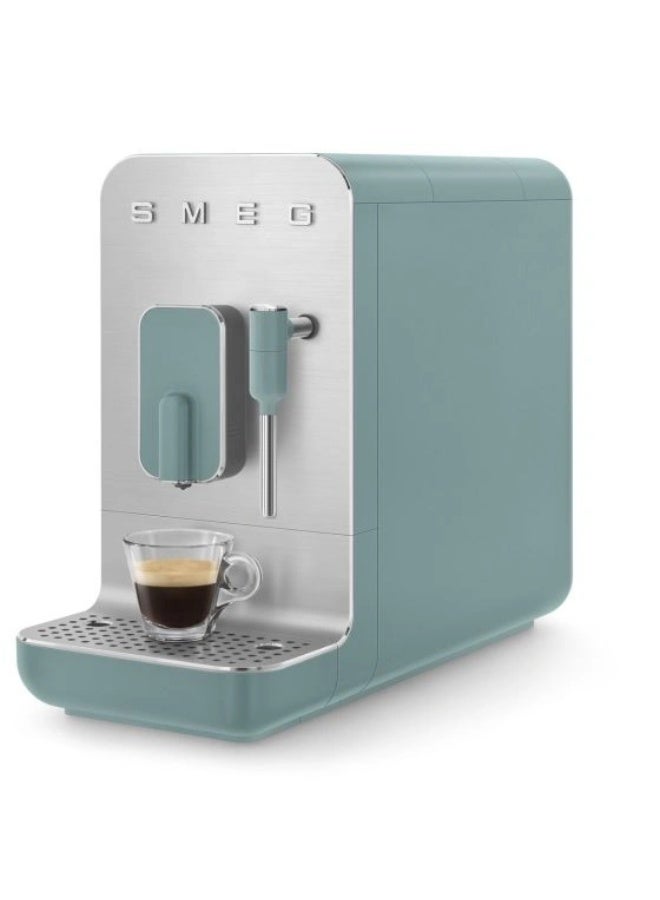 smeg 50’S Retro Style Bean To Cup Coffee Machine With Milk Frother, 8 Beverage Settings, Multiple Grind Functions, Adjustable Water Hardness, 1 Year Warranty 1.4 L 1350 W BCC12EGMUK Emerlad green - Image 4