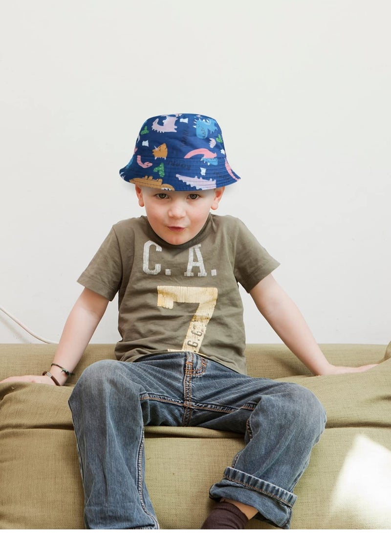 Kids Adjustable Bucket Hat for Summer, Beach Cap with Chin Strap for Boys and Girls, Toddler Size (52CM) - Perfect for Outdoor Fun!  - Image 2