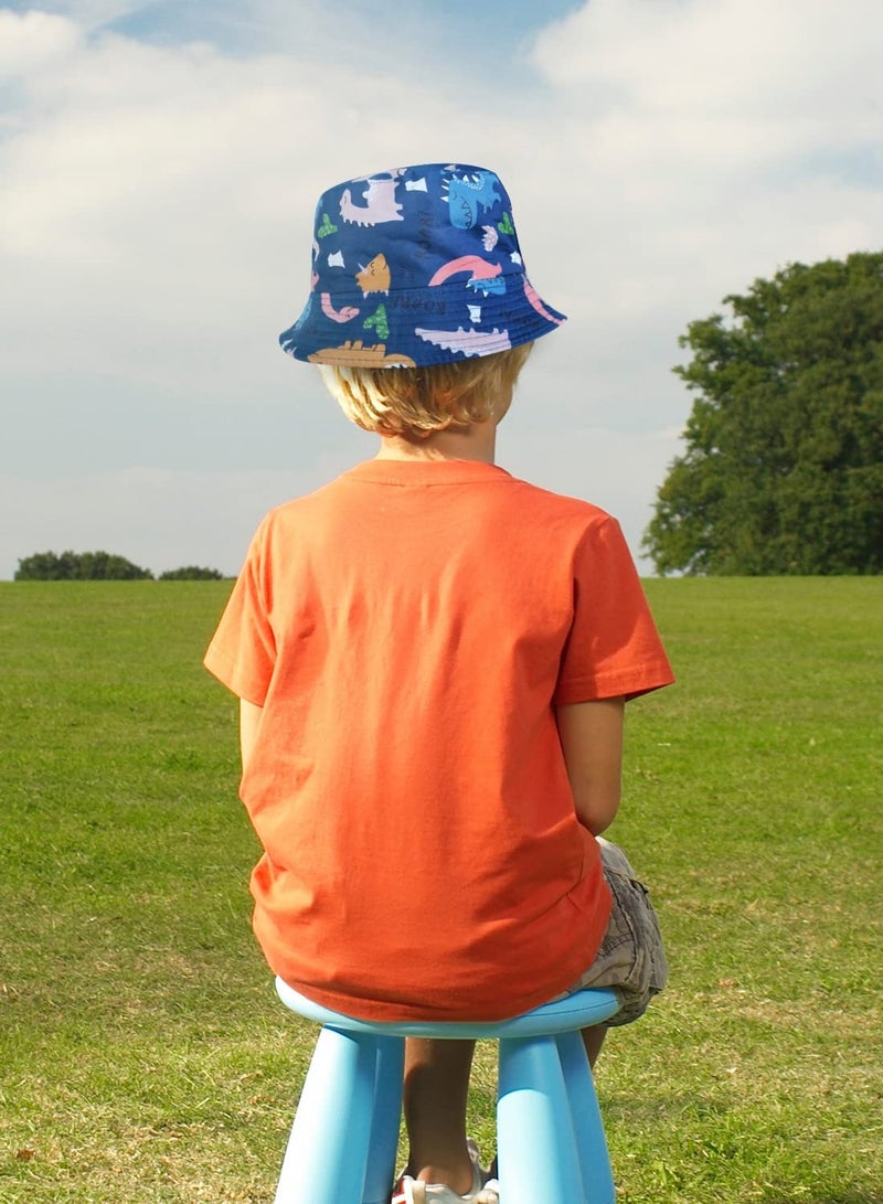 Kids Adjustable Bucket Hat for Summer, Beach Cap with Chin Strap for Boys and Girls, Toddler Size (52CM) - Perfect for Outdoor Fun!  - Image 4