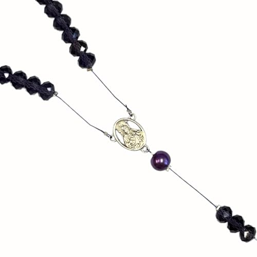 Linpeng Rosary Making Kit, Purple Catholic Prayer Necklace Supplies, DIY Jewelry Supplies, Gift for Beader, 1 Pack - Image 3