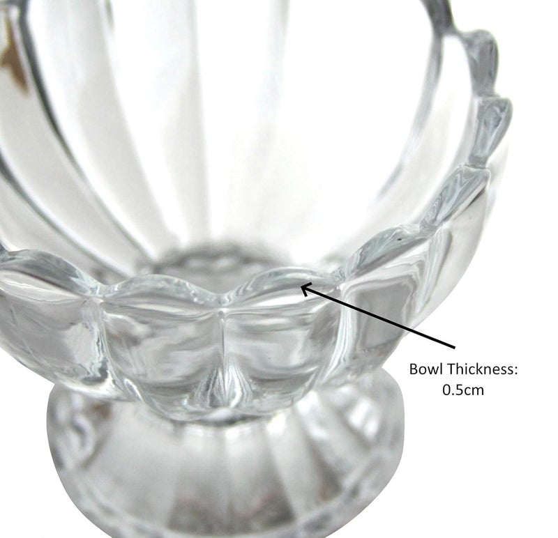 SEASPIRIT Ice Cream Fancy Dessert Serving Dishes Footed Fruit Salad Pudding Bowl Set 12 - Image 5