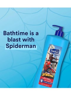 Suave Suave Kids 3 in 1 Shampoo Conditioner Body Wash For Tear-Free Bath Time, Fresh Spider-Sense, Dermatologist-Tested Kids Shampoo 3 in 1 Formula 28 oz, Pack of 4  - Image 2