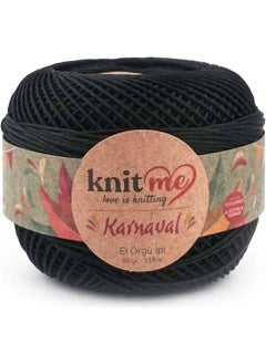 Knit Me Carnival Hand Knitting Yarn // 50GR // Black 