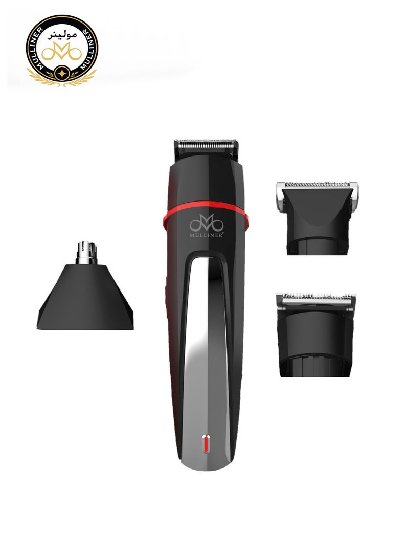 Mulliner PG200D 4-in-1 Grooming Kit | Trimmer, Clipper, Nose & Ear Trimmer, Micro Shaver | 600mAh Lithium Battery - Image 1