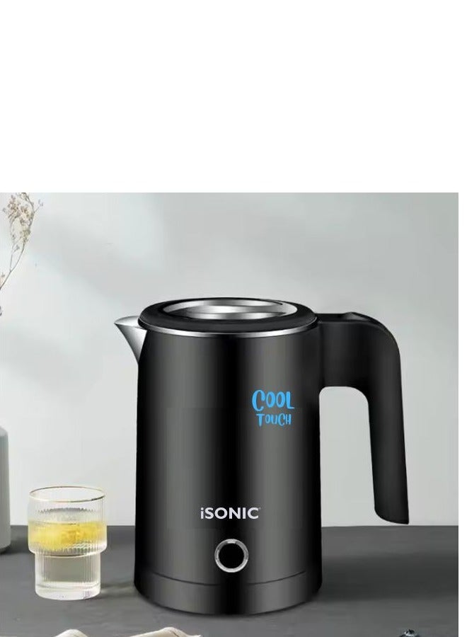 iSONIC غلاية كهربائية بدون سلك سعة 500 مل من الفولاذ المقاوم للصدأ مع خاصية منع الاحتراق الجاف للاستخدام المنزلي الملون في السكن الجامعي - Image 5