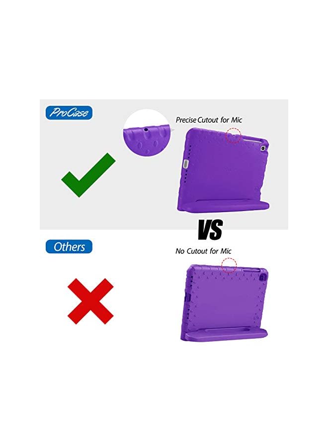 Procases Kids Case for Samsung Galaxy Tab A7 10.4" 2022 2020 (SM-T503/T500/T505/T507), Shock Proof Convertible Handle Stand Cover Light Weight Kids Friendly Super Protective Case -Purple - Image 5