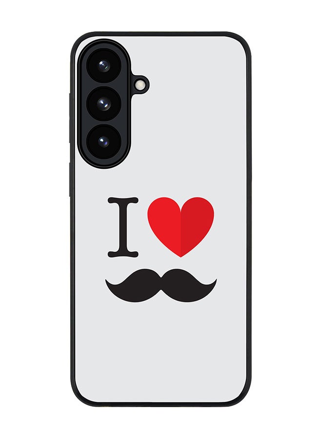 Stylizedd For Samsung Galaxy S26 Case,Slim fit Camera Protection, Shockproof Thin Phone cover  - I Love Moustashe - Image 1