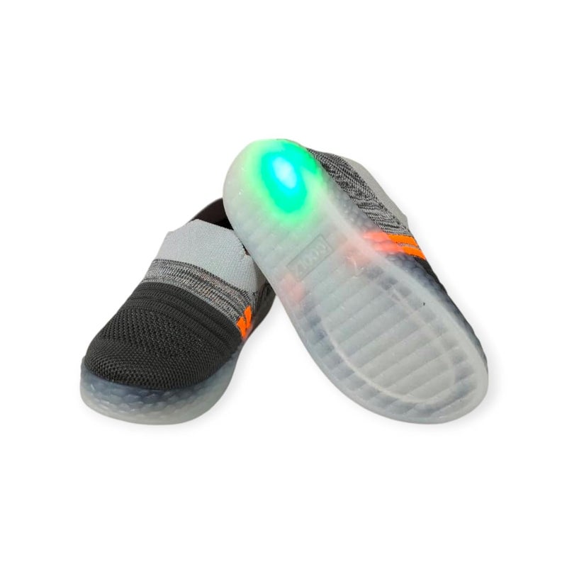 Coolz أحذية كاجوال محبوكة للأطفال غير محددة الجنس مع أضواء LED متعددة الألوان تومض-8 للأولاد والبنات من 1-4 سنوات - Image 5
